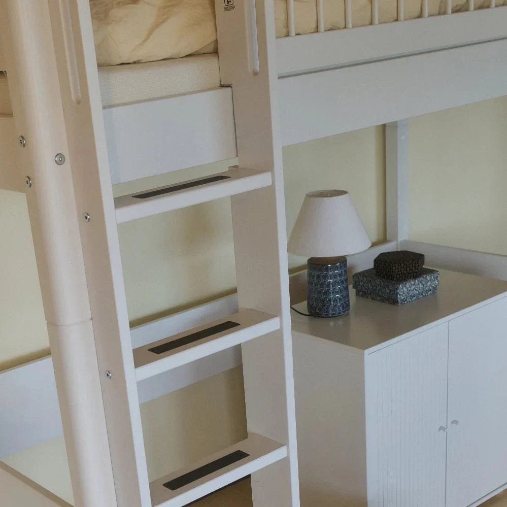 Lit mezzanine pour enfant en bois blanc 210x109x184cm White - Flexa — vue 6