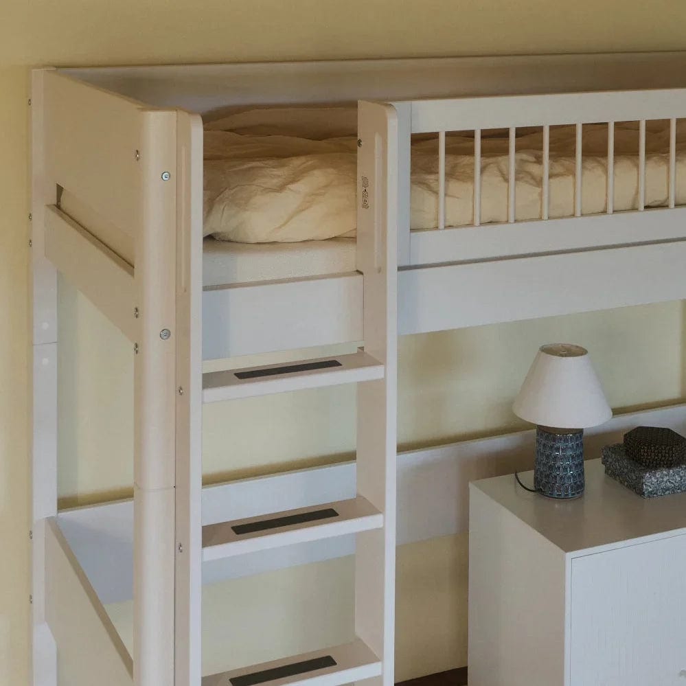 Lit mezzanine pour enfant en bois blanc 210x109x184cm White - Flexa — vue 7