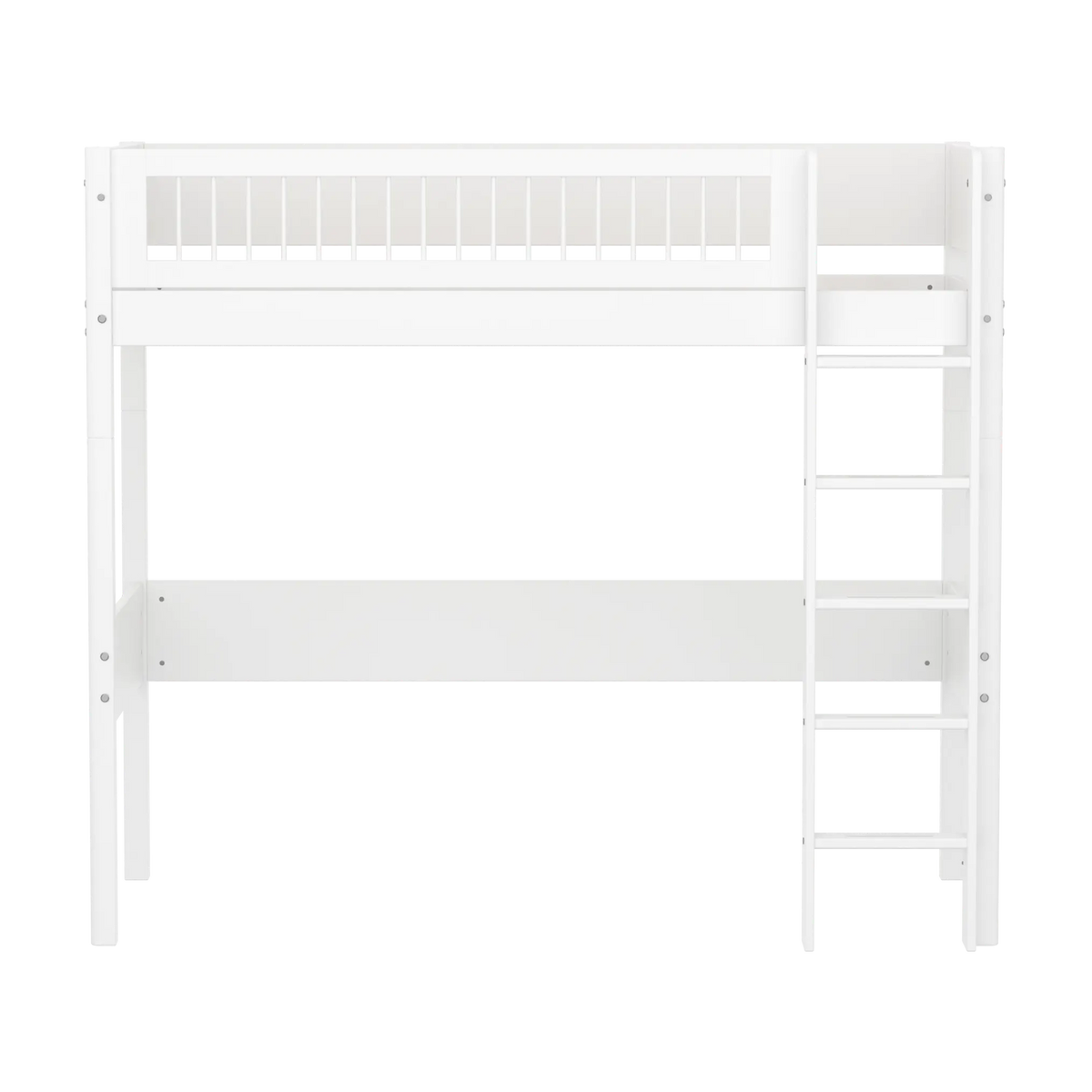 Lit mezzanine pour enfant en bois blanc 210x109x184cm White - Flexa — vue 8