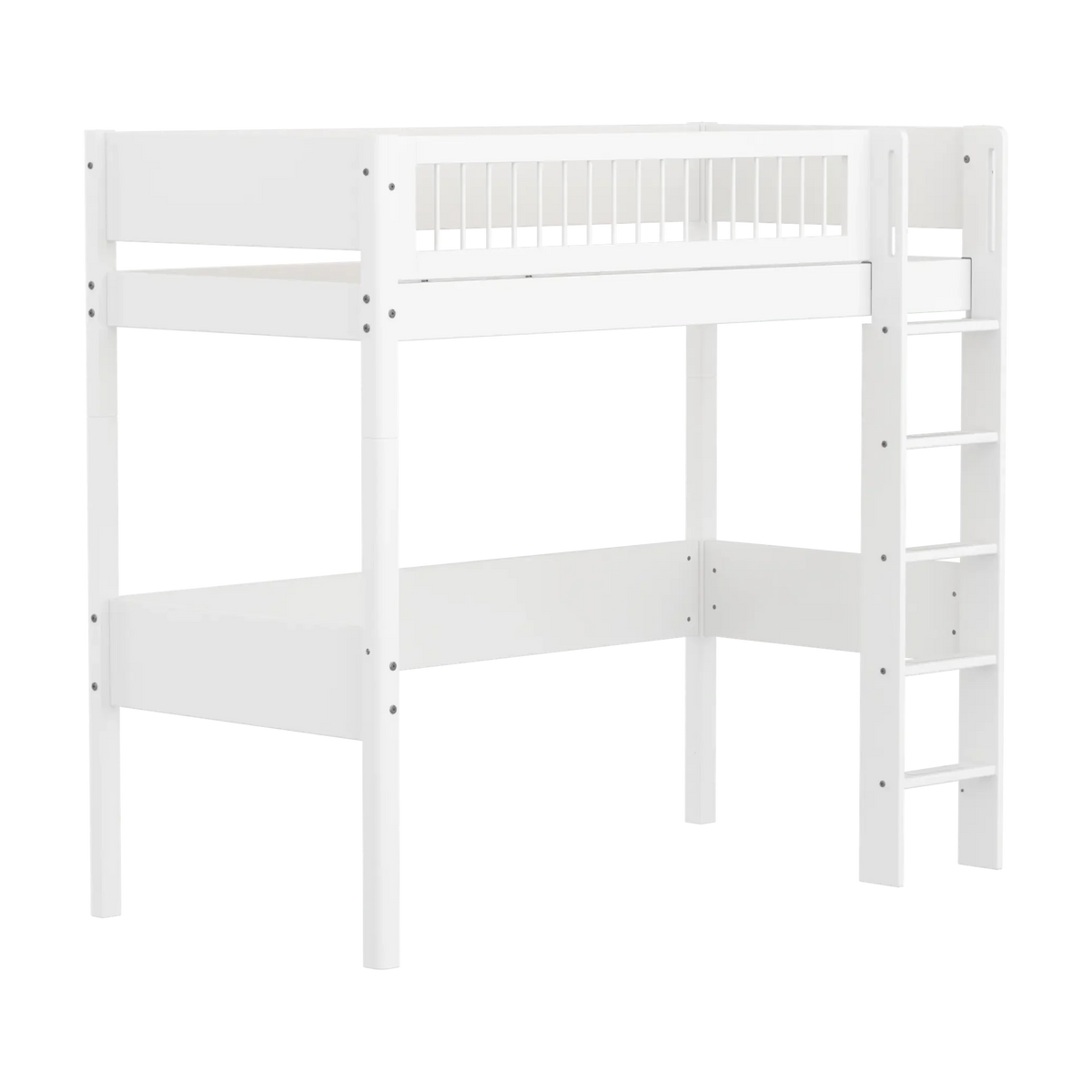 Lit mezzanine pour enfant en bois blanc 210x109x184cm White - Flexa — vue 9