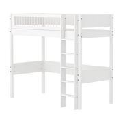 Lit mezzanine pour enfant en bois blanc 210x109x184cm White - Flexa