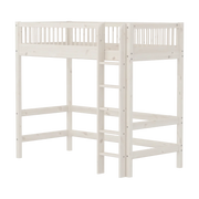 Lit mezzanine pour enfant en pin massif blanchi 210x110x184cm Classic - Flexa