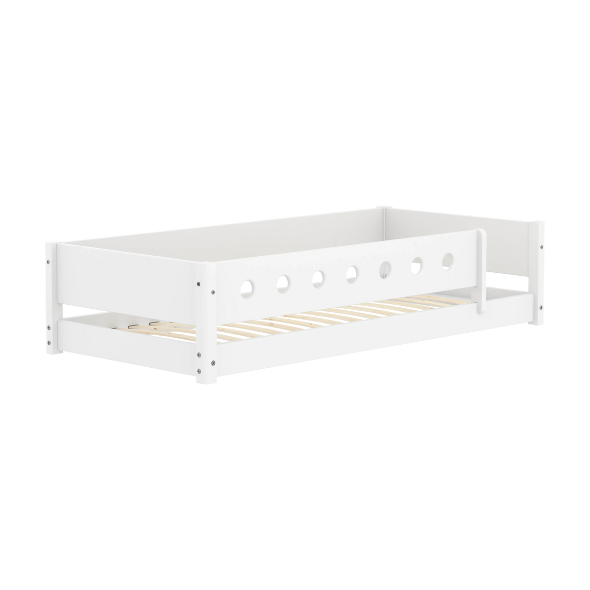 Lit pour enfant à barreaux en bois blanc 210x101x47,2cm Montessori White - Flexa — vue 3