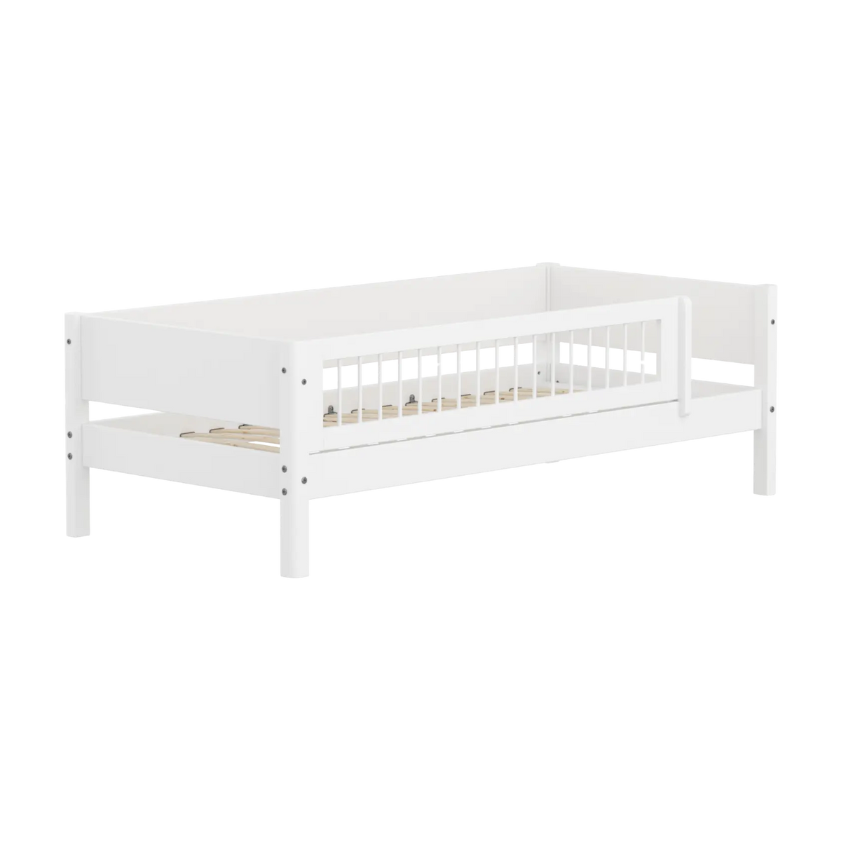Lit pour enfant à barreaux en bois blanc 210x101x66,5cm White - Flexa — vue 11