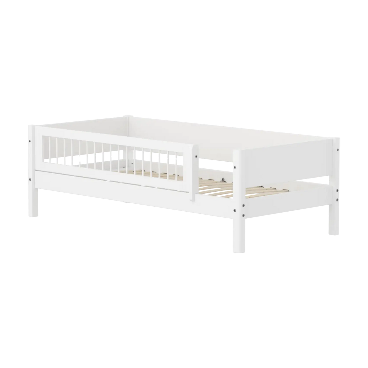 Lit pour enfant à barreaux en bois blanc 210x101x66,5cm White - Flexa