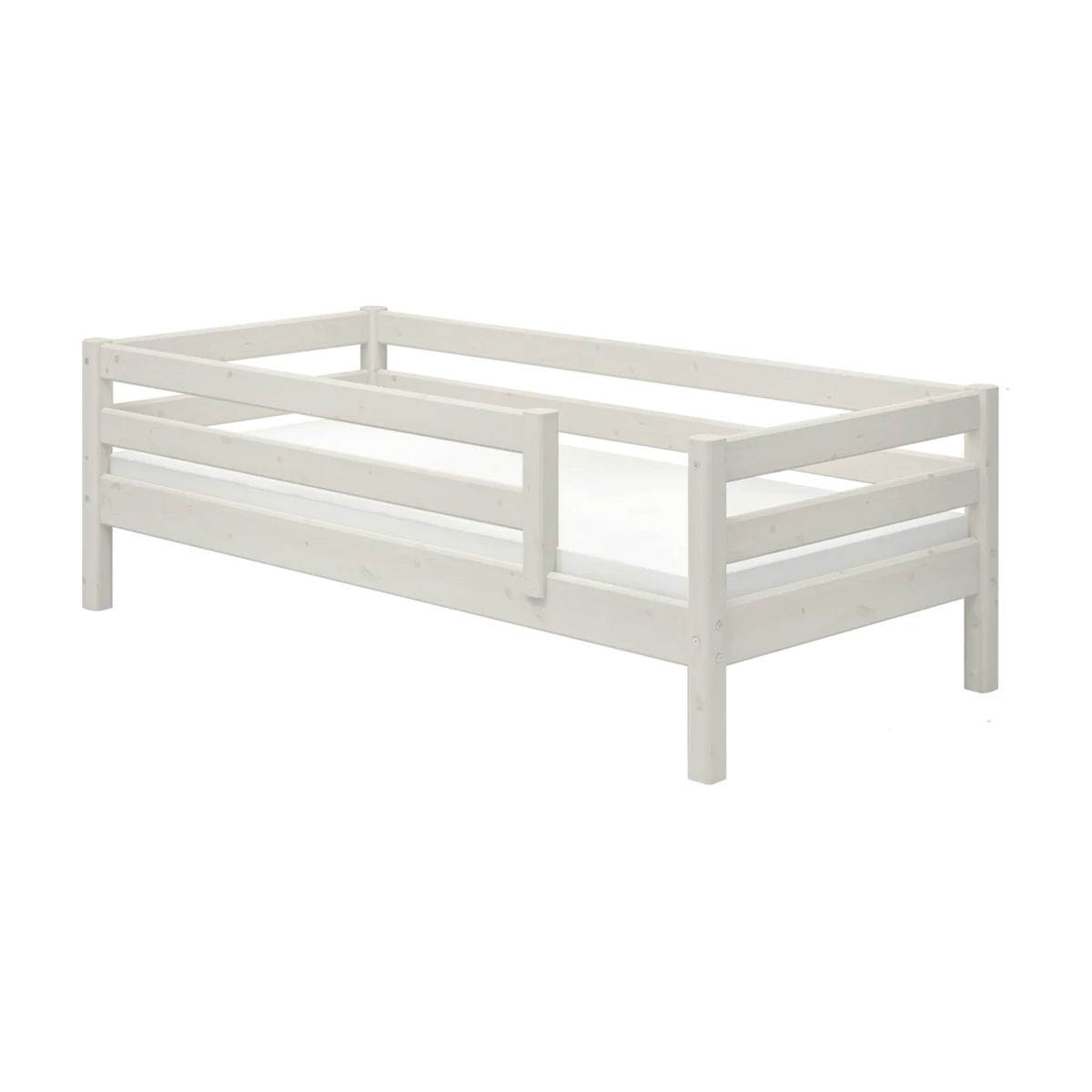 Lit pour enfant à barreaux en pin blanc 210x100x66,5cm Classic - Flexa