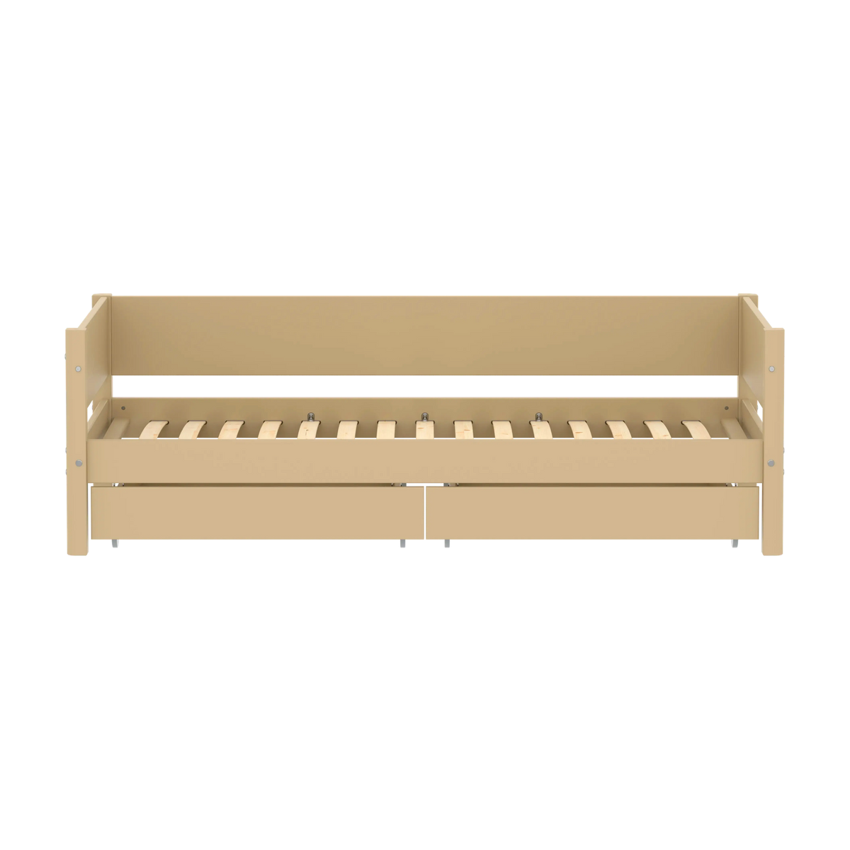 Lit pour enfant avec rangement en bois beige 210x101x66,5cm White - Flexa — vue 2