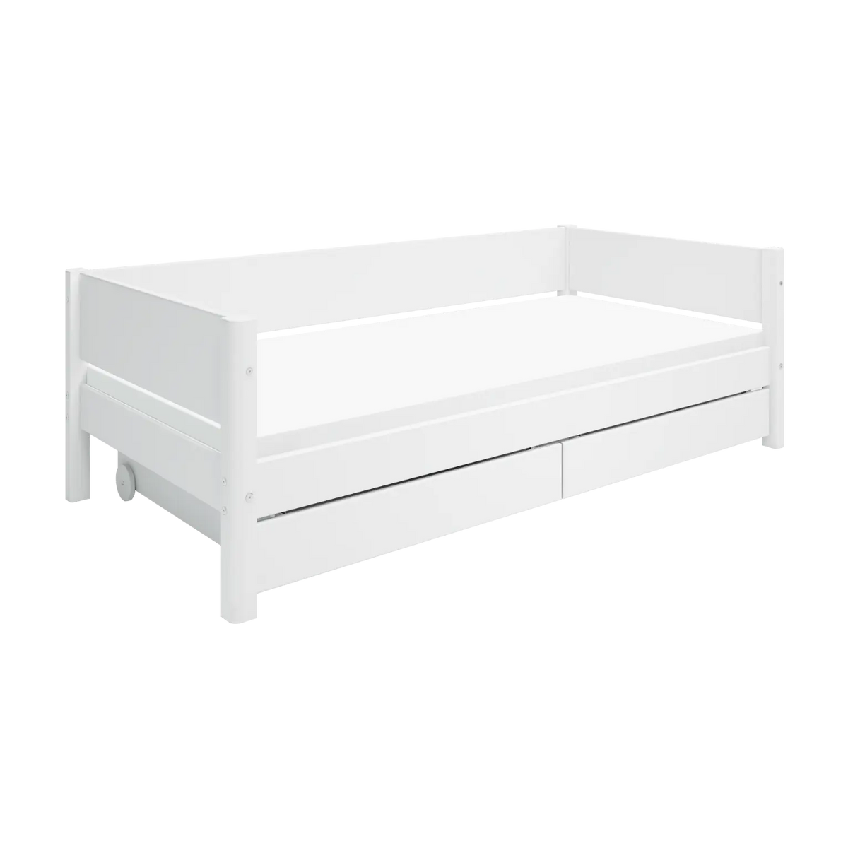 Lit pour enfant avec rangement en bois blanc 210x101x66,5cm White - Flexa — vue 4
