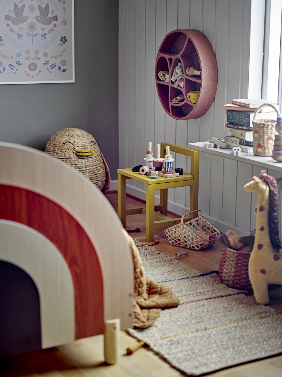 Lit pour enfant en bois 90 x 200 cm Charli - Bloomingville Mini - The Cool Republic