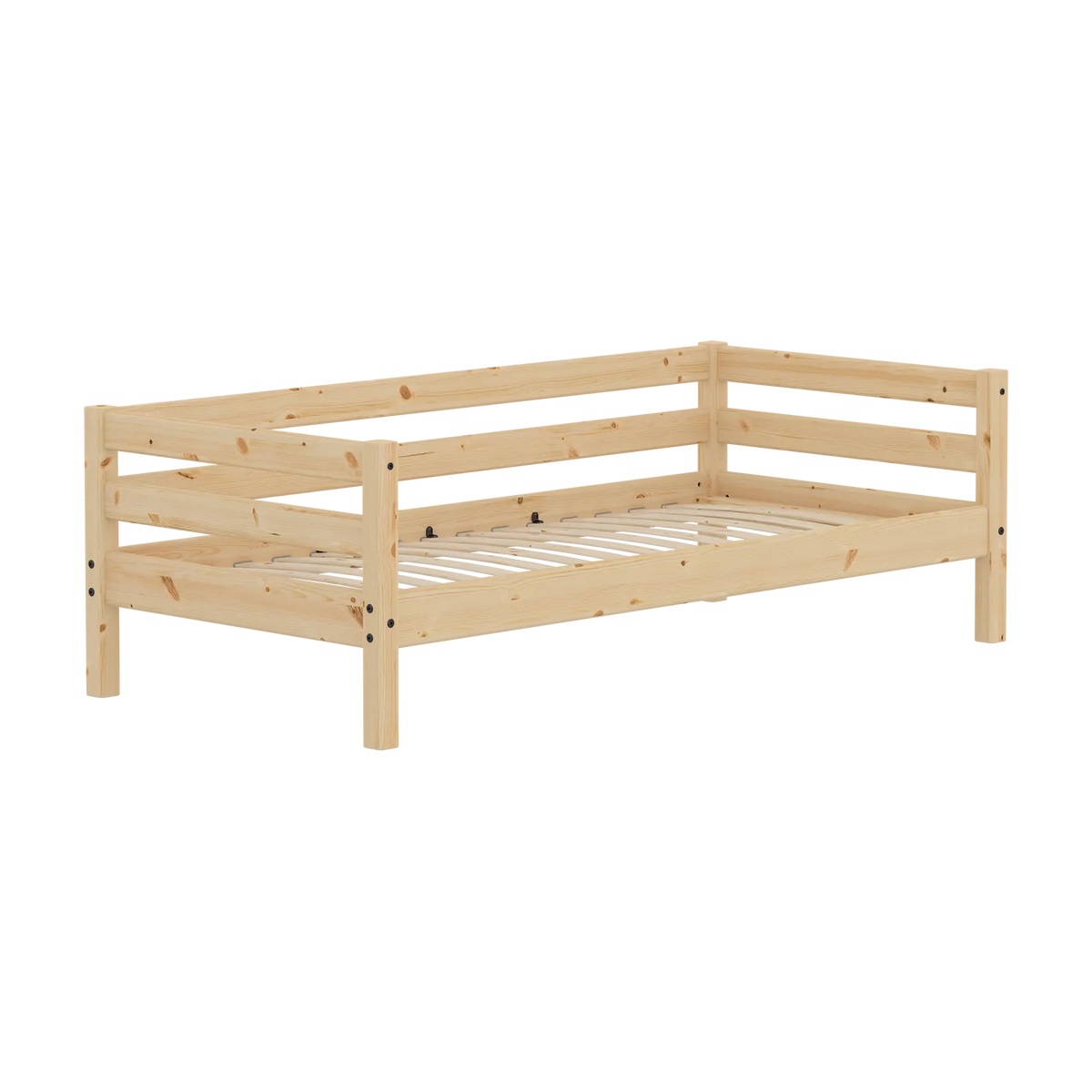 Lit pour enfant en pin brut marron 209,3x99,9x66,5cm Raw - Flexa — vue 4