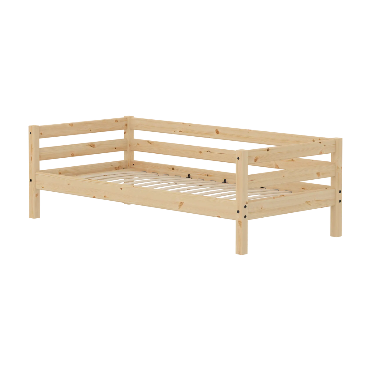 Lit pour enfant en pin brut marron 209,3x99,9x66,5cm Raw - Flexa