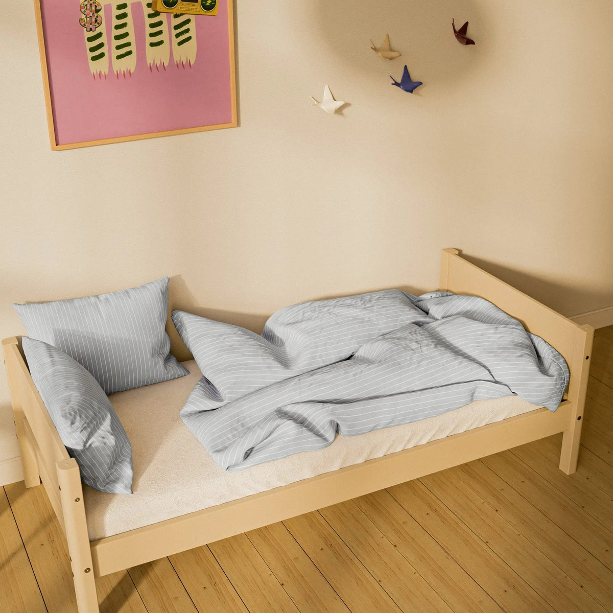 Lit simple pour enfant en bois beige 210x101x66,5cm White - Flexa — vue 6