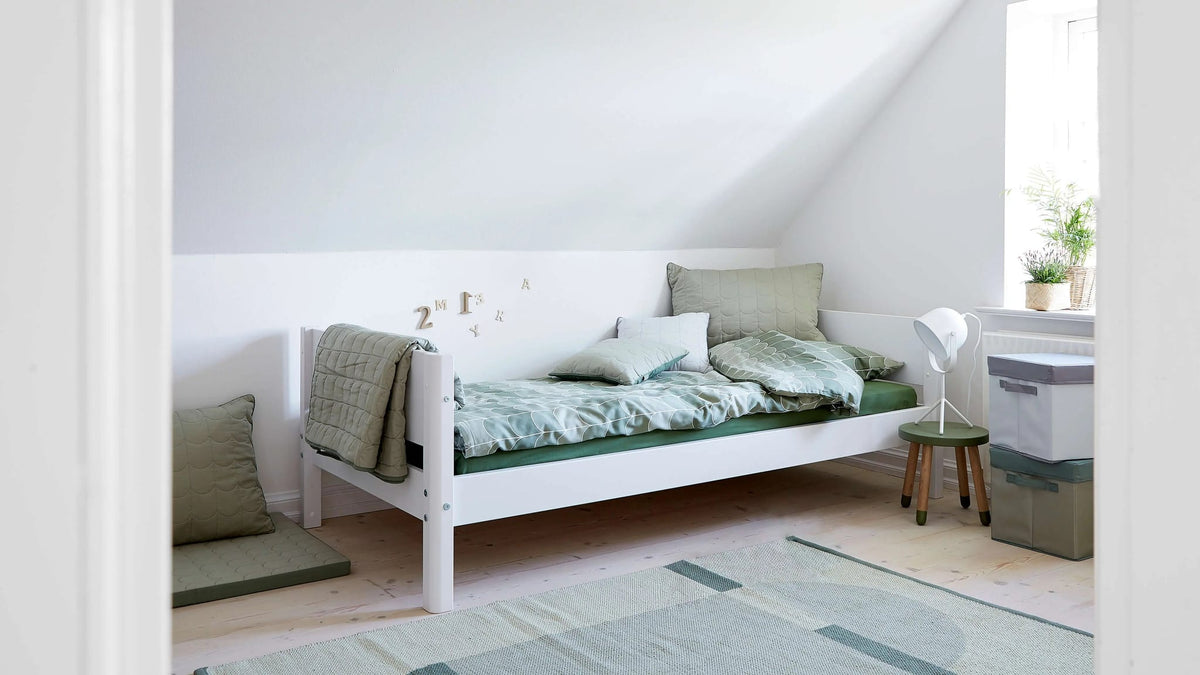 Lit simple pour enfant en bois blanc 210x101x66,5cm White - Flexa — vue 3