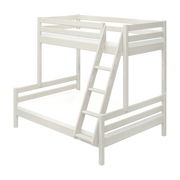 Lit superposé en bois de pin massif blanc 210x161x184cm Classic - Flexa