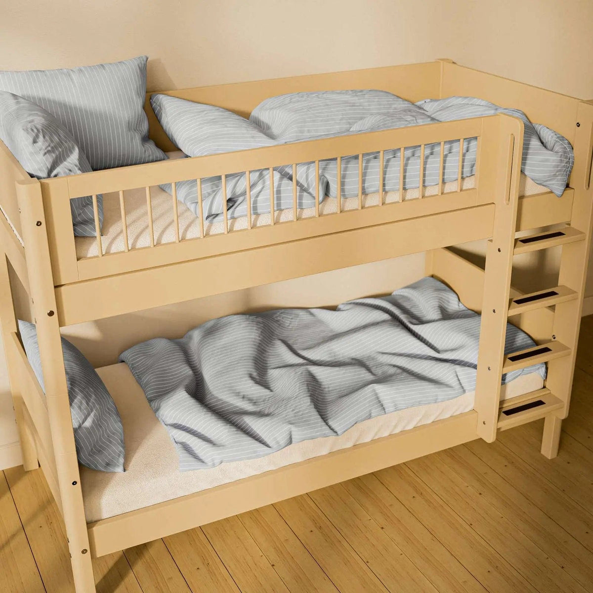 Lit superposé pour enfant en bois beige 210x109x154cm White - Flexa — vue 3