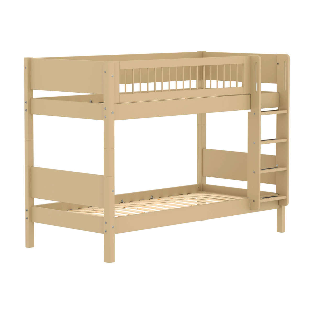 Lit superposé pour enfant en bois beige 210x109x154cm White - Flexa — vue 7