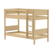 Lit superposé pour enfant en bois beige 210x109x154cm White - Flexa