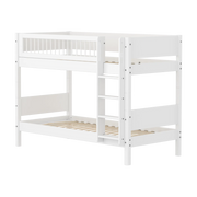 Lit superposé pour enfant en bois blanc 210x109x154cm White - Flexa