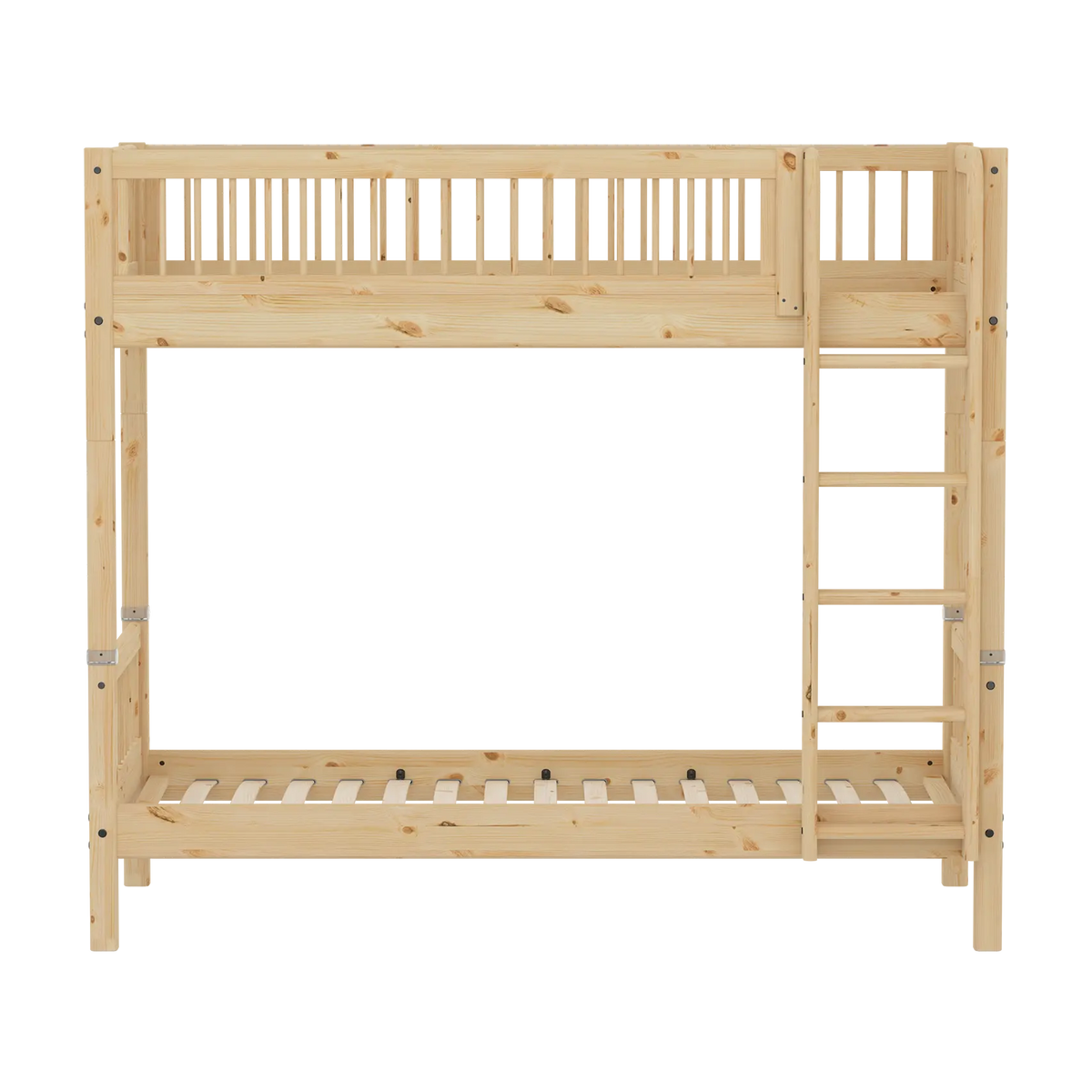 Lit superposé pour enfant en pin brut marron 209,3x110x184cm Raw - Flexa — vue 4