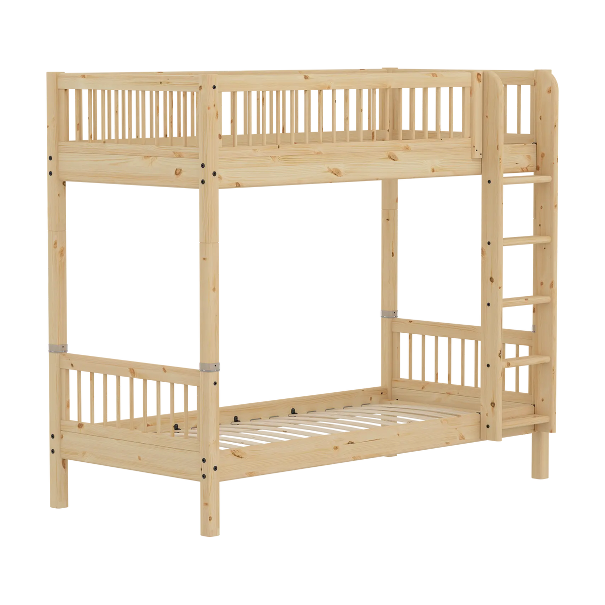 Lit superposé pour enfant en pin brut marron 209,3x110x184cm Raw - Flexa — vue 5