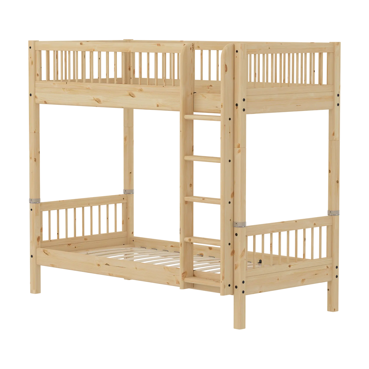 Lit superposé pour enfant en pin brut marron 209,3x110x184cm Raw - Flexa
