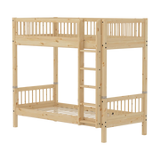 Lit superposé pour enfant en pin brut marron 209,3x110x184cm Raw - Flexa