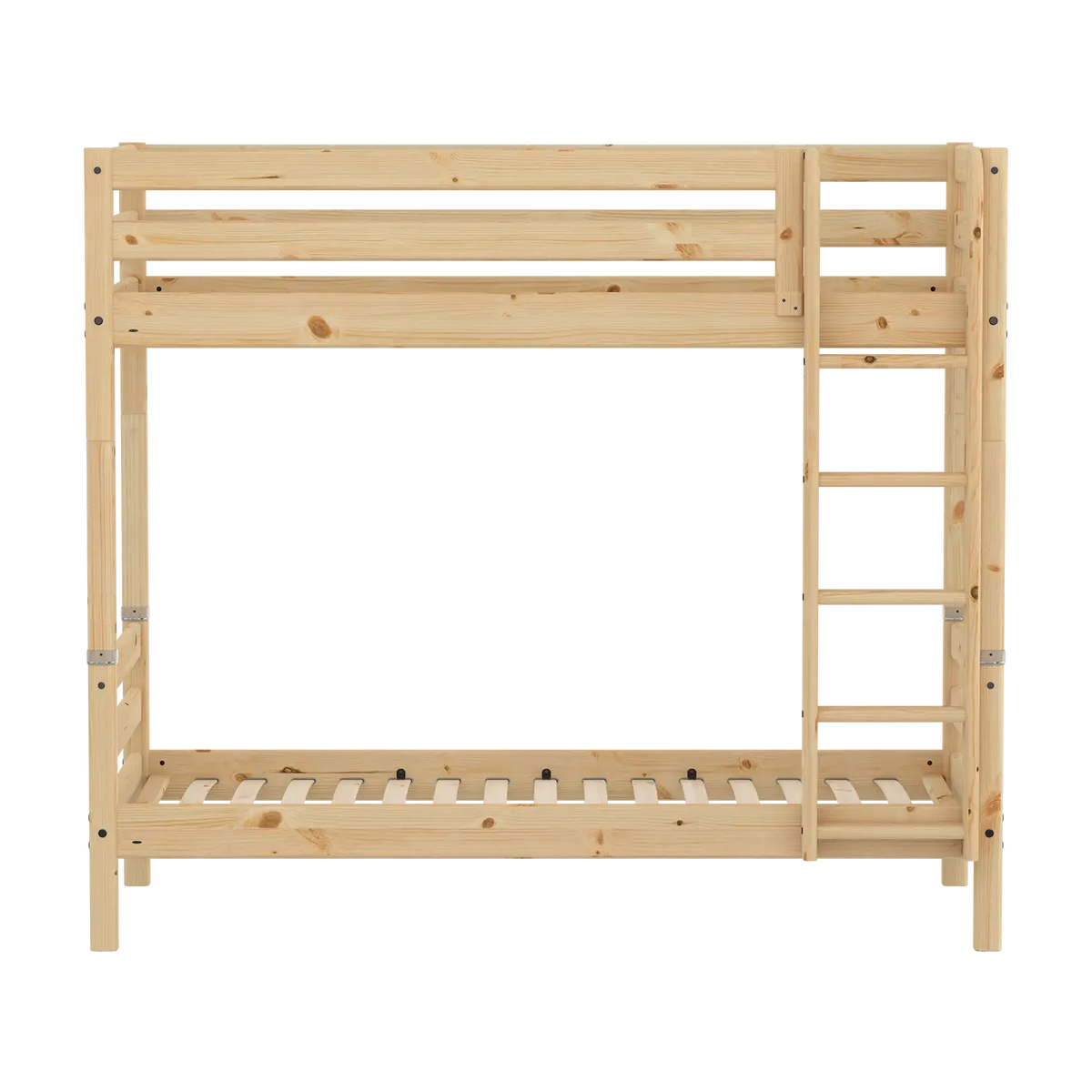 Lit superposé pour enfant en pin brut naturel marron 209,3x110x184cm Raw - Flexa — vue 2