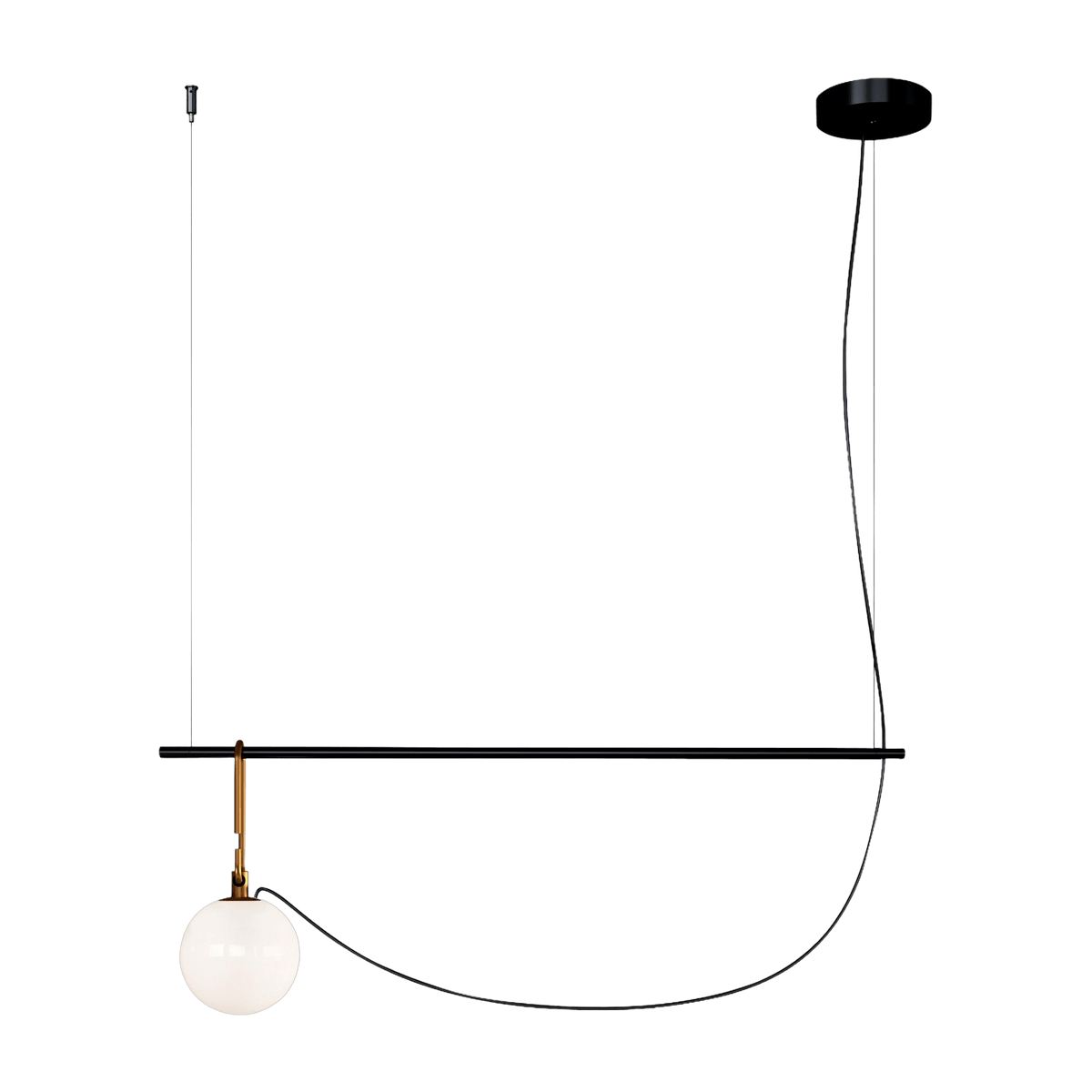 Longue suspension 14 cm noire Neri&Hu - Artemide - The Cool Republic
