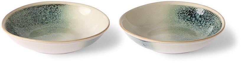 Lot de 2 bols de curry vert en céramique 70's - HKliving - The Cool Republic
