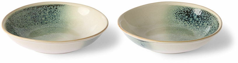 Lot de 2 bols de curry vert en céramique 70's - HKliving - The Cool Republic