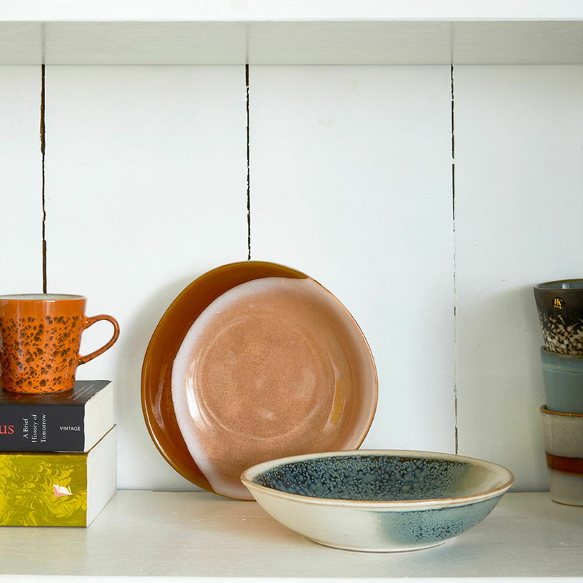 Lot de 2 bols de curry vert en céramique 70's - HKliving - The Cool Republic