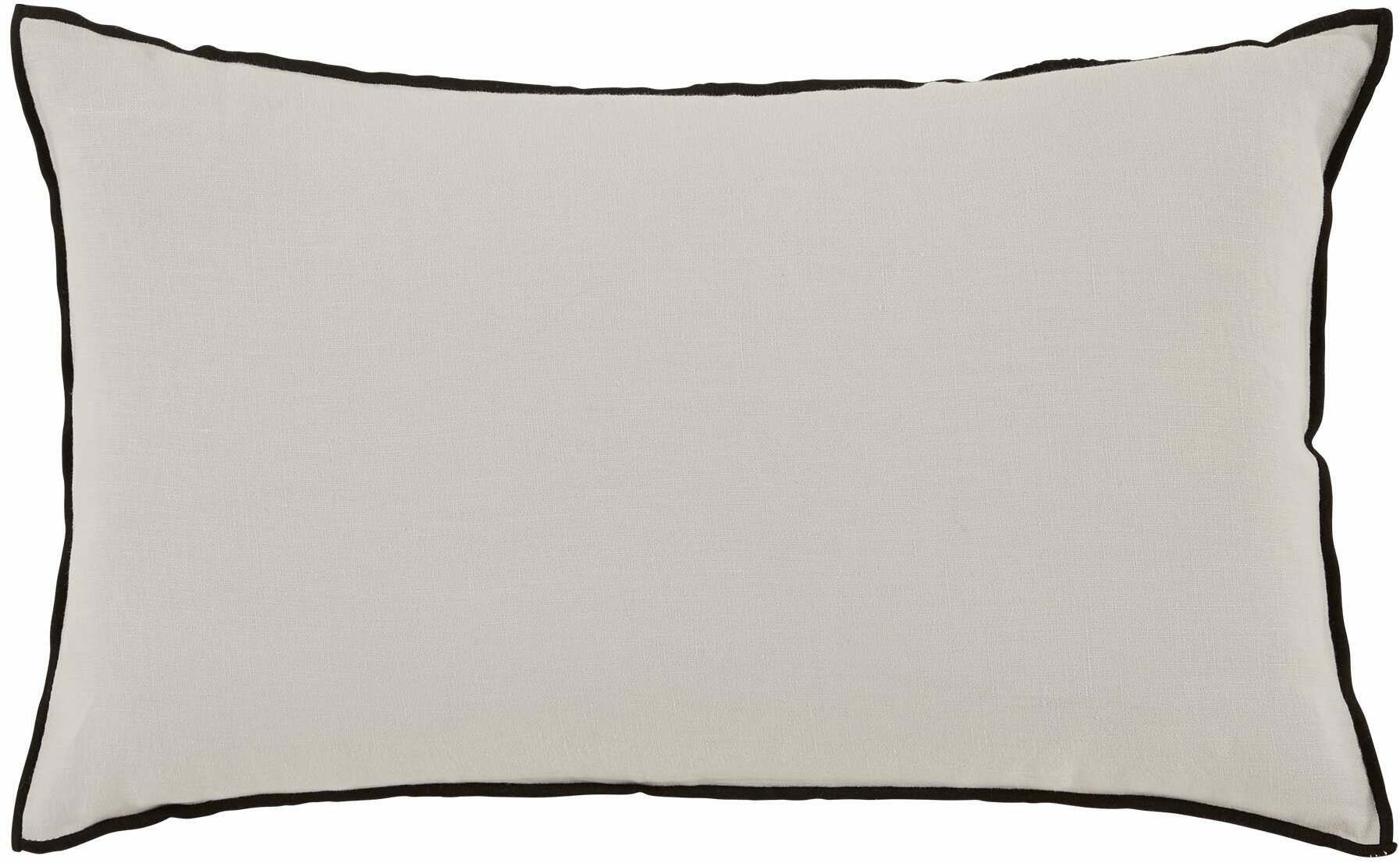 Lot De 2 Taies D'oreiller Carlina Beige Clair Et Bourdon Noir - Madura - The Cool Republic