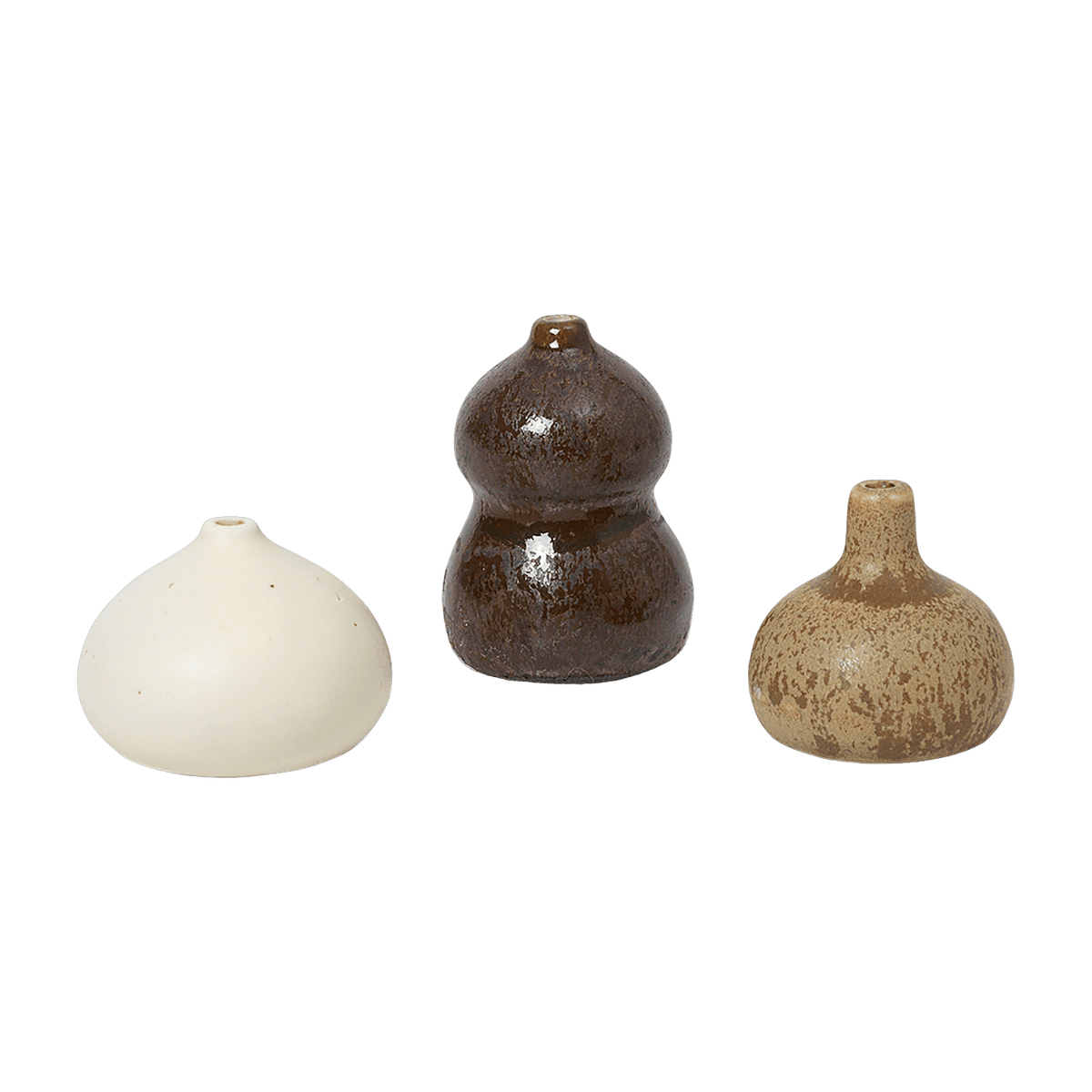 Lot de 3 mini vases Komo - Ferm Living - The Cool Republic