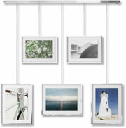 Lot de 5 cadres en acier et en verre chromes 27 × 31 cm Exhibit - Umbra - The Cool Republic