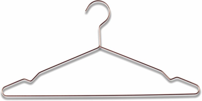 Lot de 5 cintres en acier anodisé cuivrés Hang - HAY - The Cool Republic