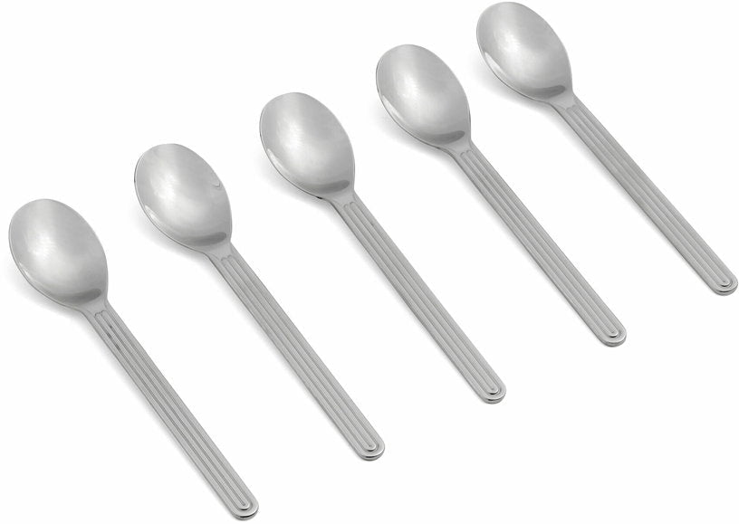 Lot de 5 cuillères en acier inoxydable Sunday - HAY - The Cool Republic