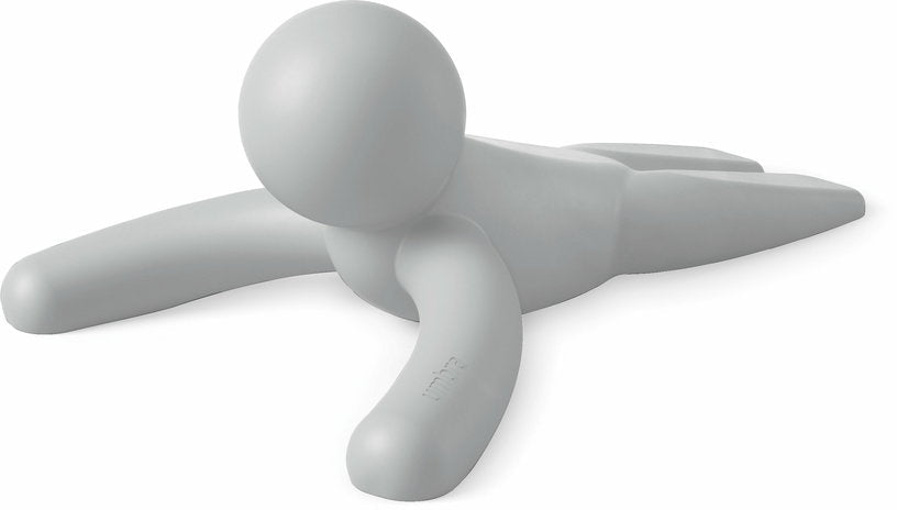 Lot de deux cale - porte en caoutchouc gris Buddy - Umbra - The Cool Republic