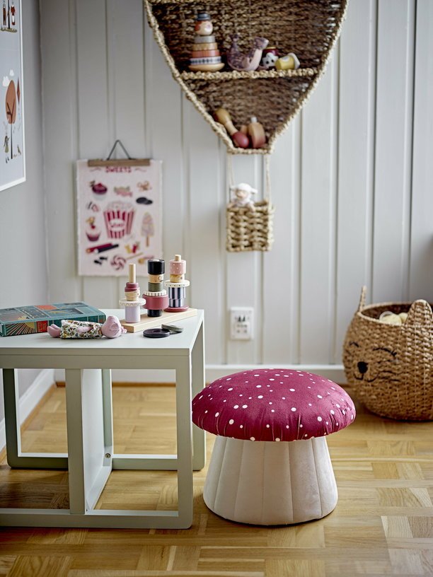 Lue Pouf Rouge Polyester - Bloomingville Mini - The Cool Republic