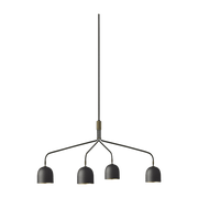 Lustre à 4 bras longs noir Howard Chandelier - Gubi - The Cool Republic