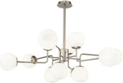 Lustre avec 12 sphères en métal argenté Erich - Maytoni - The Cool Republic