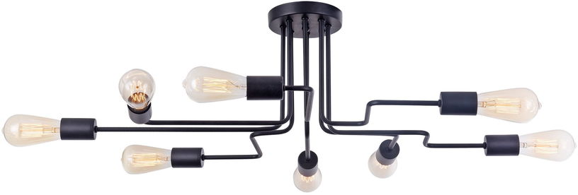Lustre avec 8 spots en métal noir Gilbert - Maytoni - The Cool Republic