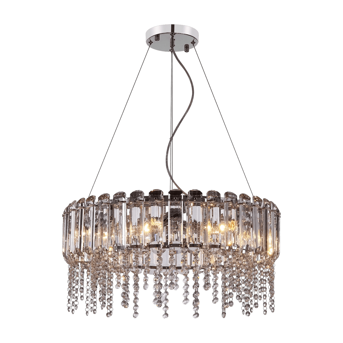 Lustre chrome 8 ampoules Hail - Maytoni - The Cool Republic