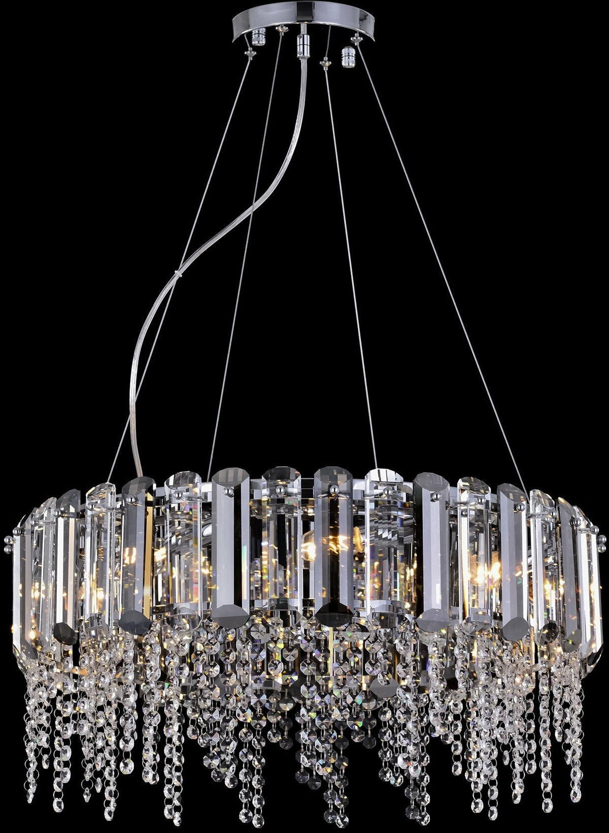 Lustre chrome 8 ampoules Hail - Maytoni - The Cool Republic
