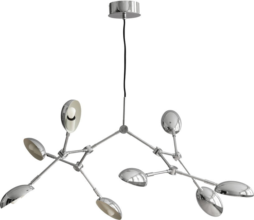Lustre en acier brossé chromé 111x78,5x55cm Drop - 101 COPENHAGEN