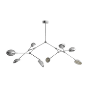 Lustre en acier brossé chromé 158x120x85cm Drop - 101 COPENHAGEN - The Cool Republic