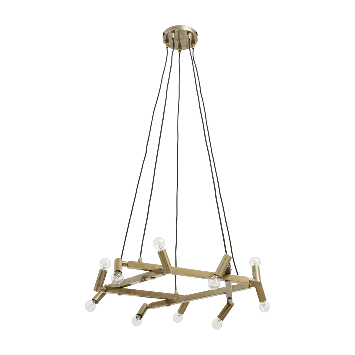 Lustre en laiton doré 105 x 75 cm - Nordal - The Cool Republic