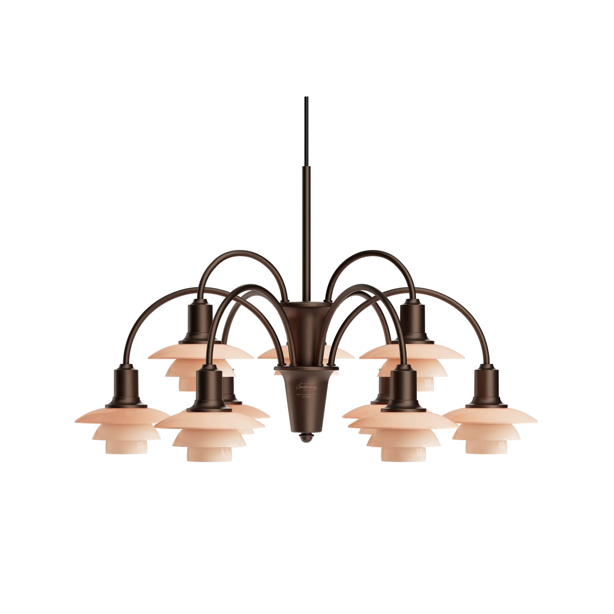 Lustre en laiton vieilli terracotta 71x44cm Centenary - Louis poulsen - The Cool Republic