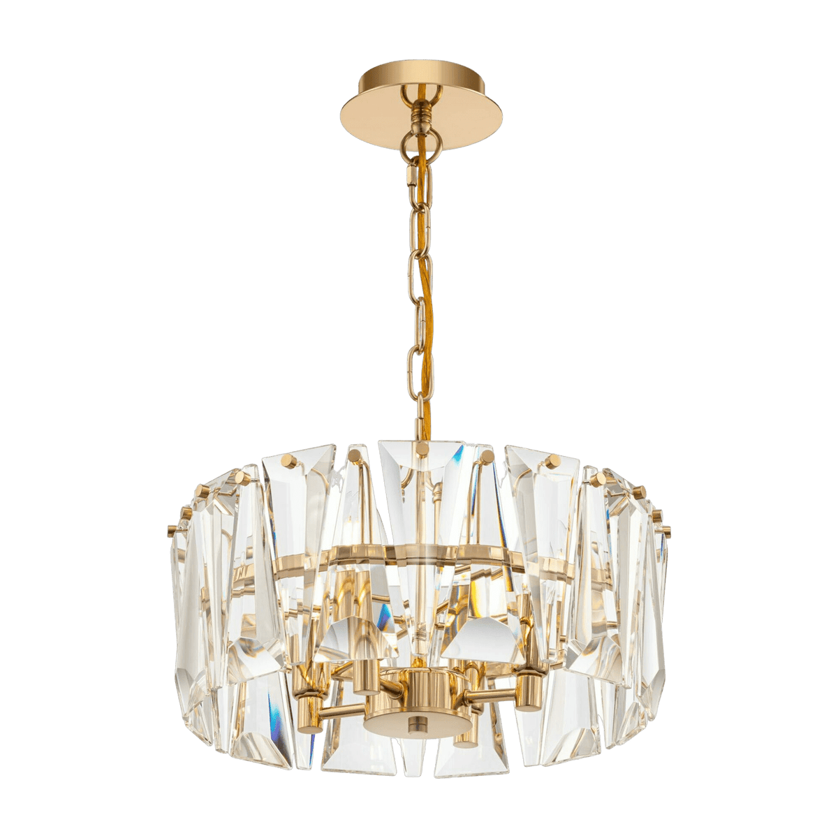 Lustre en métal doré 38 cm Puntes - Maytoni - The Cool Republic