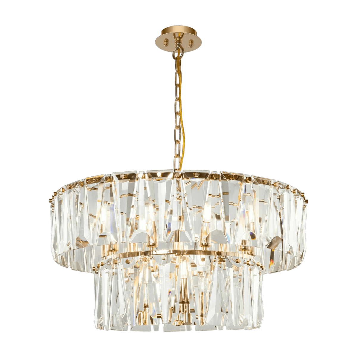 Lustre en métal doré 68 cm Puntes - Maytoni - The Cool Republic