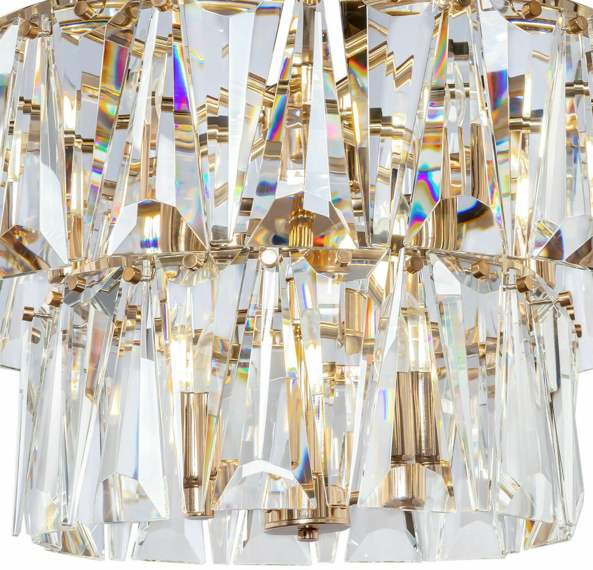 Lustre en métal doré 77 cm Puntes - Maytoni - The Cool Republic